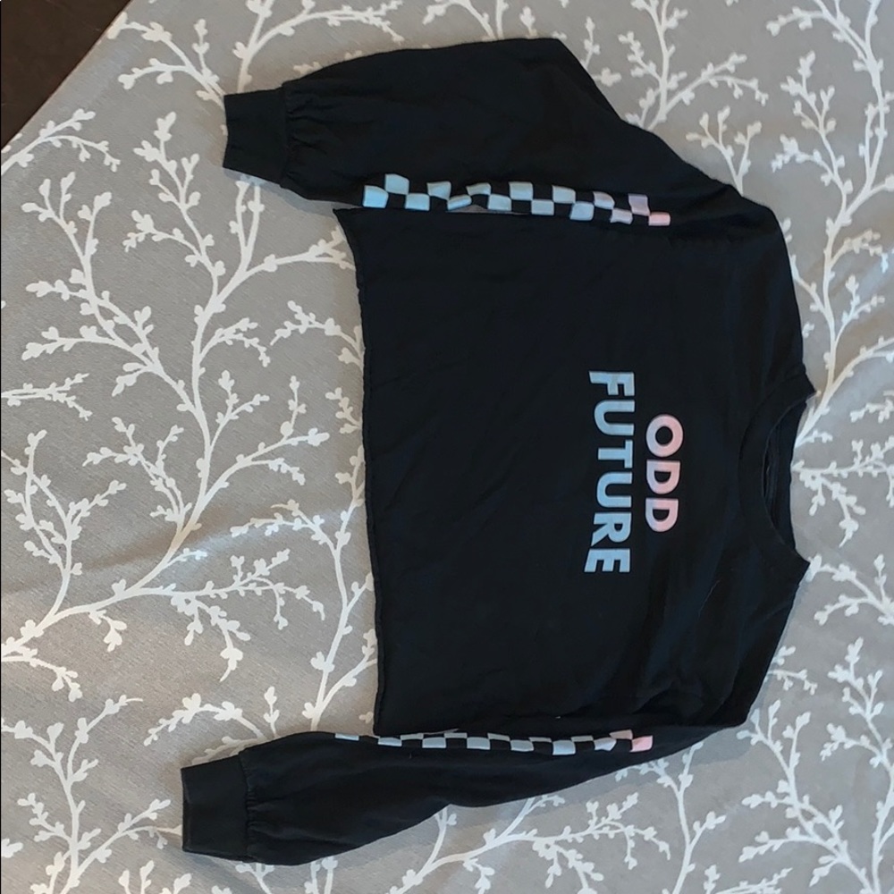 Odd future cropped long sleeve cotton